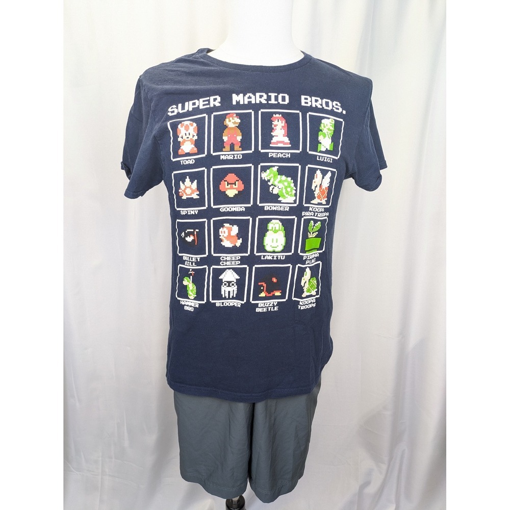 Under Armour Shirt Shorts Mens Medium Super Mario Bros Graphic Tee Nintendo Lot‎